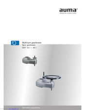 AUMA GST 14.5 Operation & Instruction Manual