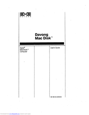 Davong Mac Disk User Manual