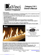 DaVinci Category 2 Owner's Manual