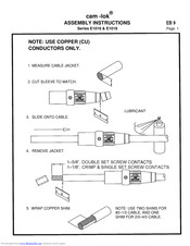 Crouse-Hinds cam-lok E1018 Series Assembly Instructions Manual