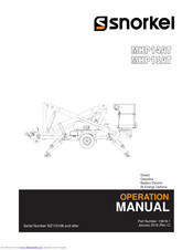 Snorkel MHP13AT Operation Manual