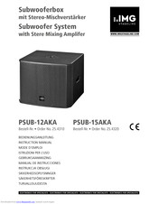 IMG STAGELINE PSUB-12AKA Instruction Manual