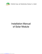 Amerisolar AS-6P Installation Manual