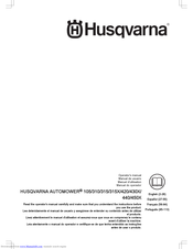 Husqvarna 315, 320 Operator's Manual