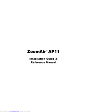 Zoom ZoomAir AP11 Installation Manual