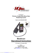 HQ CorTemp HT150010 Operational Instructions