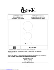 Awanti BCT115J1B-IS Instruction Manual