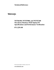 Tektronix WFM7100 Opt. MB Technical Reference