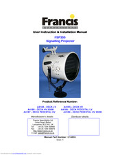 Francis Searchlights FSP300 User Instruction & Installation Manual