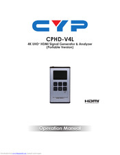 CYP CPHD-V4L Operation Manual