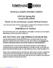 Hellwig 6110 Installation Instructions Manual