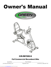 GREEN SERIES FITNESS CIR-RB7000-G Owner's Manual