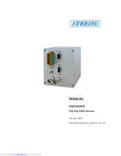 Meinberg GNS165XHS Manual