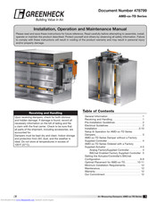 Greenheck AMD-42-TD Installation, Operation And Maintenance Manual