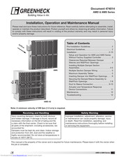 Greenheck AMD-42 Installation, Operation And Maintenance Manual