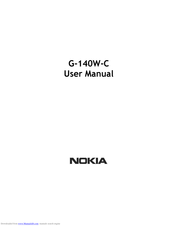 Nokia G-140W-C User Manual
