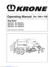 Krone Big Pack 127 / MultiCut Operating Manual