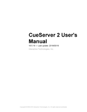 Interactive Technologies CueServer 2 User Manual