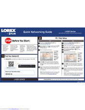 Lorex LH060 Series Quick Networking Manual