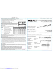 Kobalt 80719 Manuals Manualslib