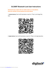 Digilock DL330BT User Instructions