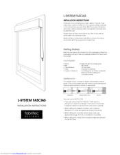 Fabritec designs L-SYSTEM FASCIAS Installation Instructions