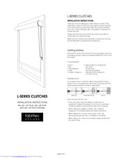 Fabritec designs L40 PLUS Installation Instructions