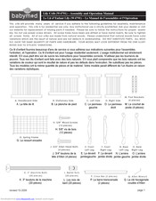 Baby Mod Lily Crib Assembly And Operation Manual