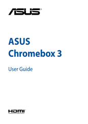 Asus Chromebox 3 User Manual
