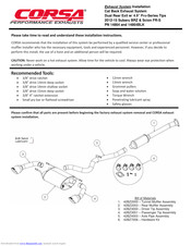 corsa 14864 Installation Manual