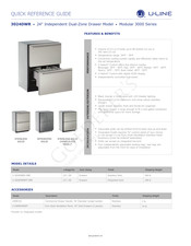 U-Line Independent Dual-Zone Drawer Quick Reference Manual