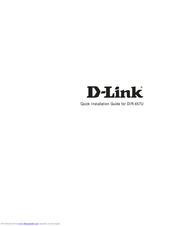 D-Link DIR-457U Quick Installation Manual