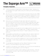 Ss Brewtech Ssparge Arm User Manual
