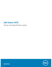 Dell Vostro 3470 Setup And Specifications