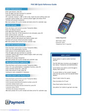 Pax S80 Quick Reference Manual