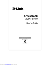 D-Link DES-3326SR User Manual