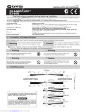 Optex Boundary Gard BX-80N Installation Instructions Manual