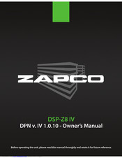 zapco DSP-Z8 IV II Owner's Manual
