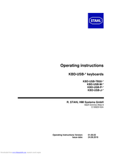 Stahl KBD-USB-P Series Operating Instructions Manual