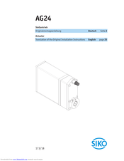 Siko AG24 Installation Instructions Manual