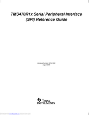 texas instruments TMS470R1 series Reference Manual