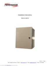 terrawave TWSD16128PHC-UL Installation Instructions Manual