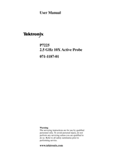 Tektronix P7225 User Manual