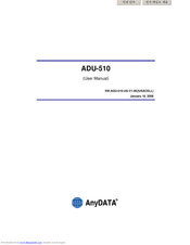 AnyDATA ADU-510 User Manual