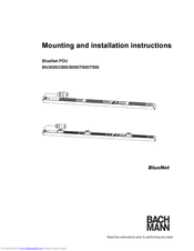 Bachmann BlueNet BN3000 Mounting And Installation Instructions Manual