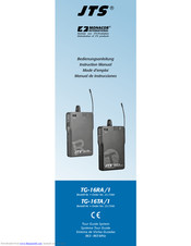 Monacor JTS TG-16TA/1 Instruction Manual
