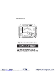 Kyoritsu Electrical Instruments Works, Ltd. KEW3122B Instruction Manual