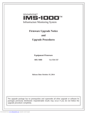 SENSAPHONE IMS-1000 Firmware Upgrade Document
