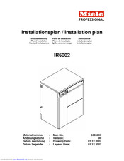 miele IR 6002 Installations Plan