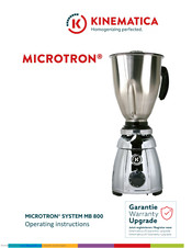 Kinematica Microtron System MB 800 Operating Instructions Manual